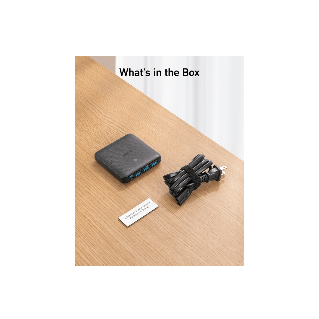 Anker PowerPort Slim 65W PD+4 Charger, 65W 4 Port PIQ 3.0&GaN Fast Charger Adapter in Qatar Anker PowerPort Slim 65W PD+4 Charger, 65W 4 Port PIQ 3.0&GaN Fast Charger Adapter in Qatar